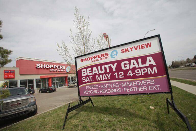 Edmonton Portable Sign