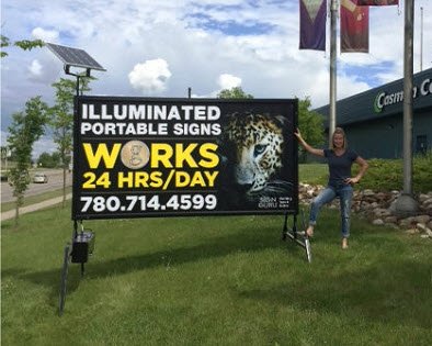 Lighted Mobile Sign Fort McMurray
