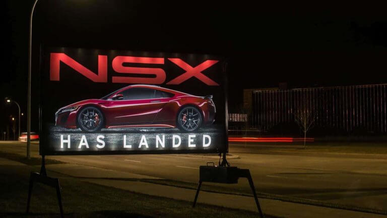 Illuminated Road Sign