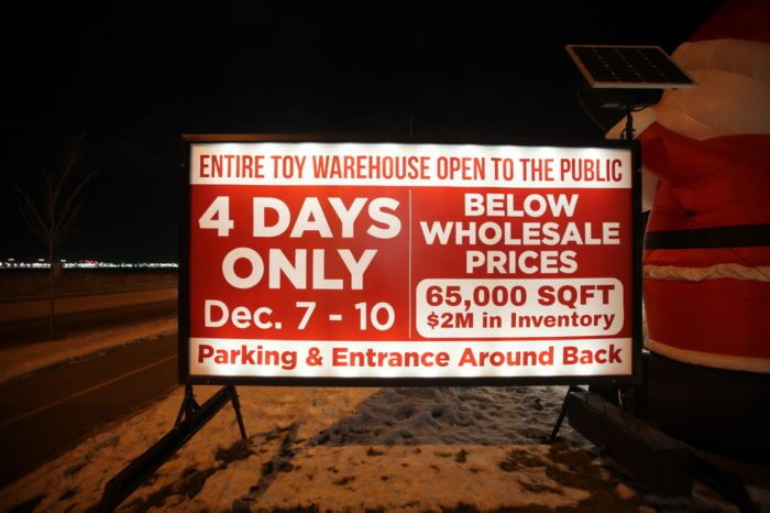 Portable Roadside Sign Rentals Edmonton