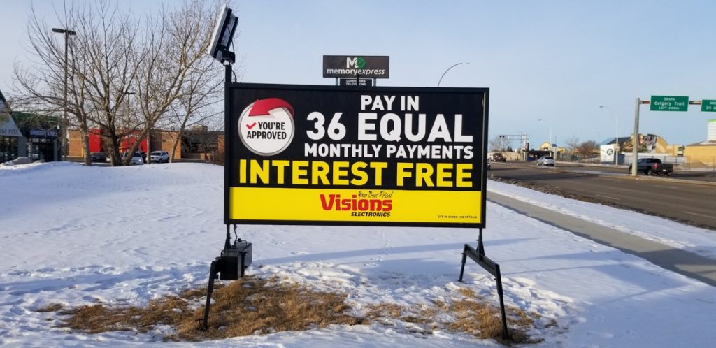 Mini-Billboard Sign Edmonton