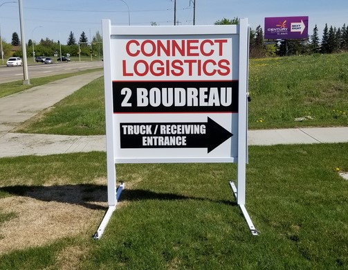 4x4 temporary sign