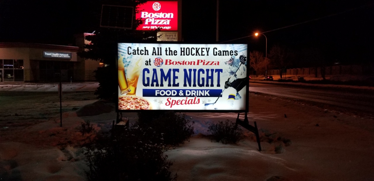 Backlit Portable sign