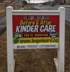 Small Portable Sign