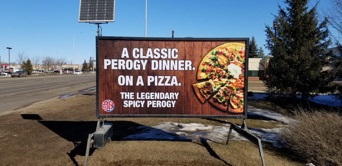 backlit portable sign
