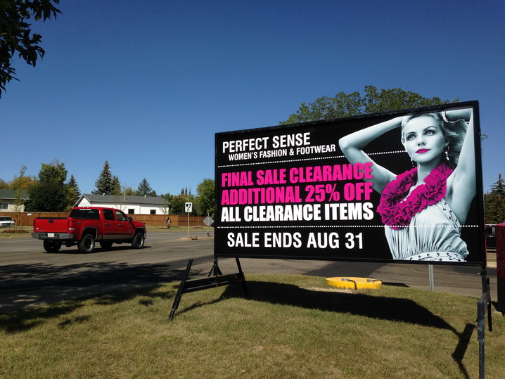 road side marketing Signs