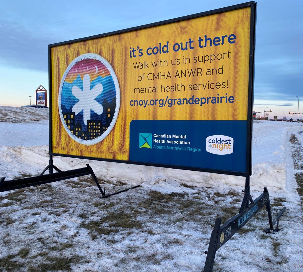 Grande Prairie portable sign