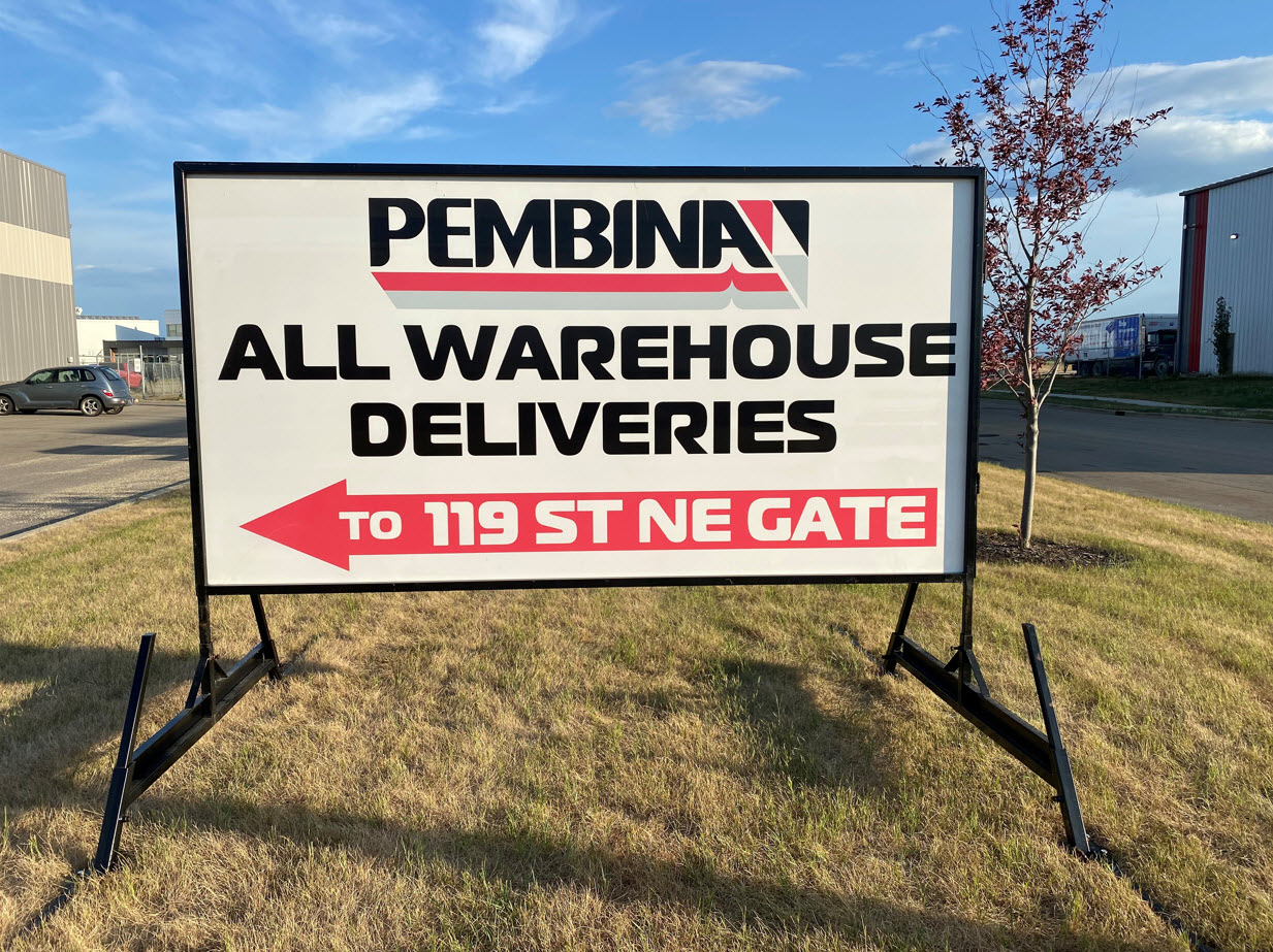 Grande Prairie roadside sign