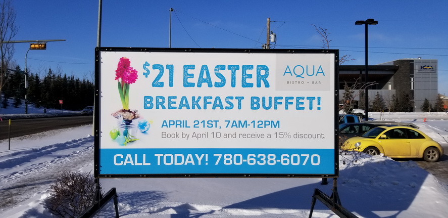 Spruce grove portable sign