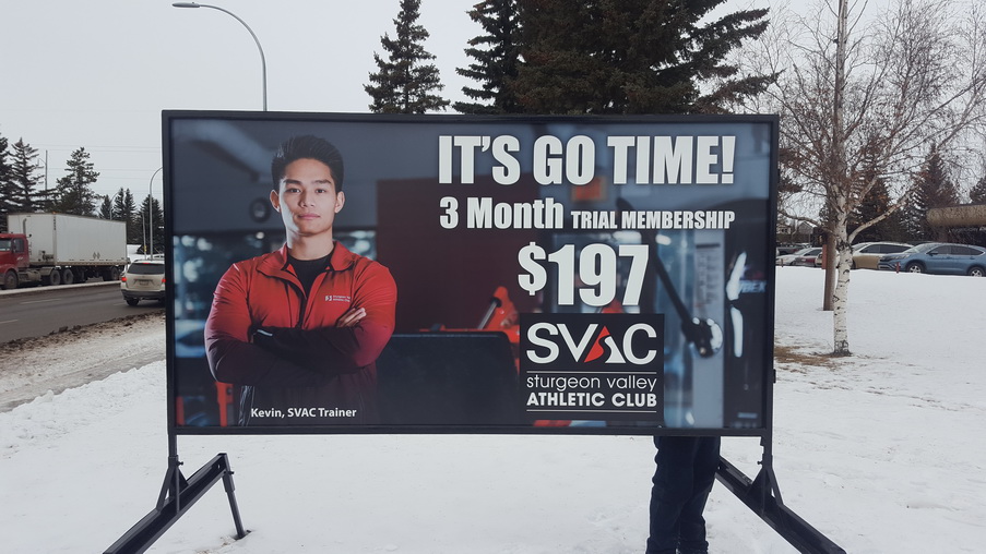 st albert roadside sign