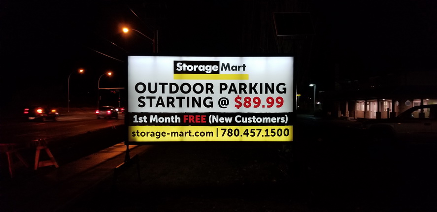 stony plain roadside sign