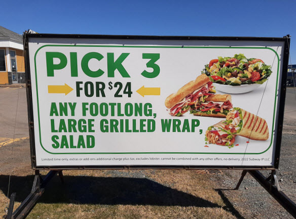 Grand falls windsor Mobile Road Sign
