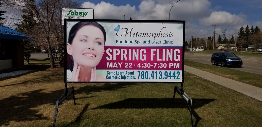 lacombe mini billboard | Sign Guru Sign Rentals