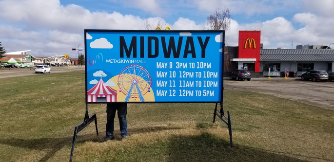 Dawson Creek sign rental