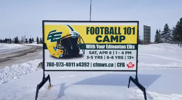 Portable Street Sign Advertising
