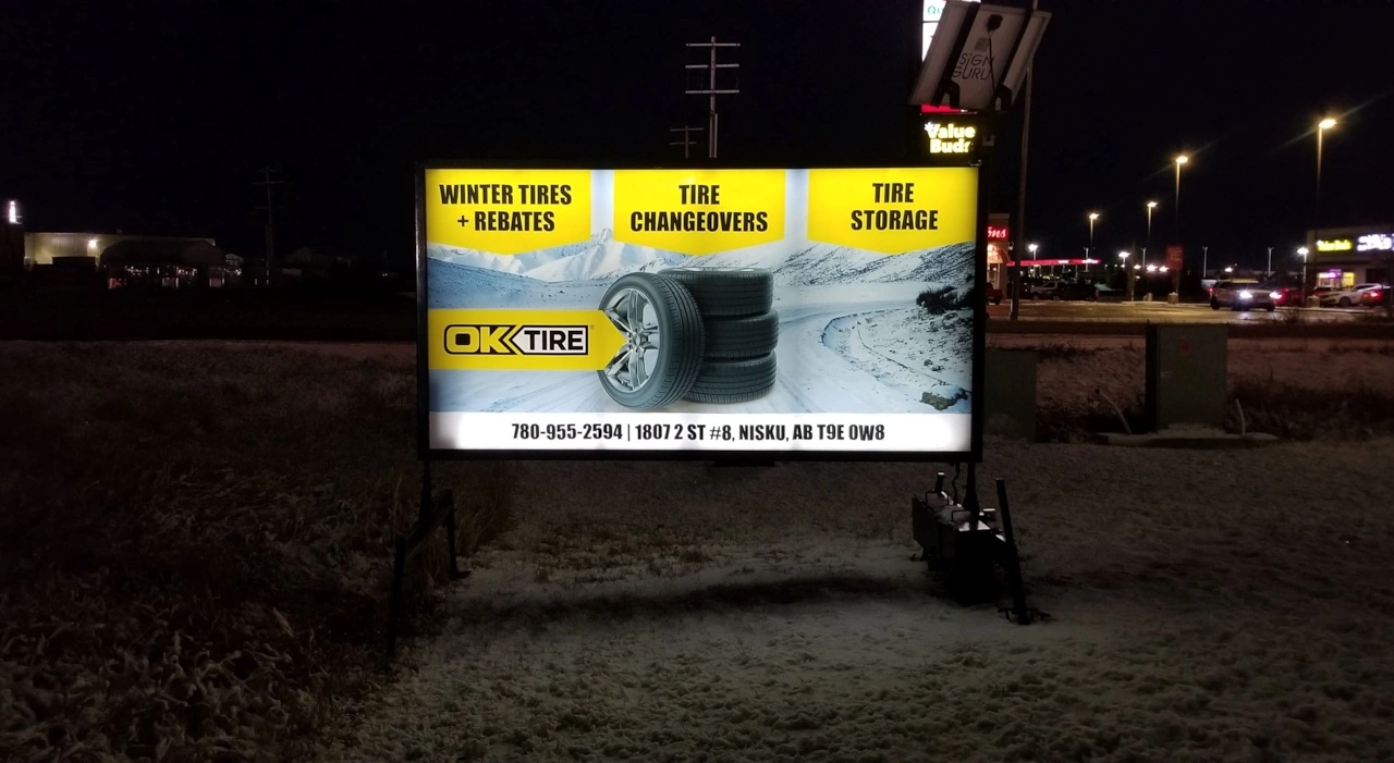Illuminated Mobile Sign Rental Niagara