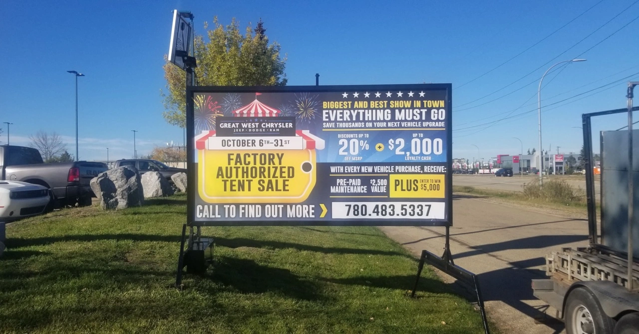 Mini Billboard Sign Rental