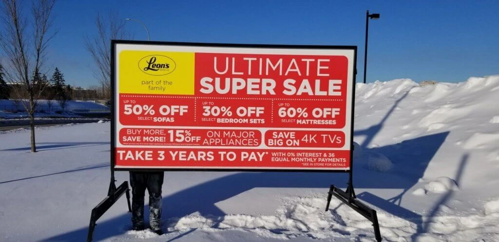 Roadside Sign Edmonton