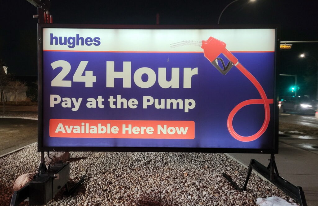 Illuminated Portable Road Sign