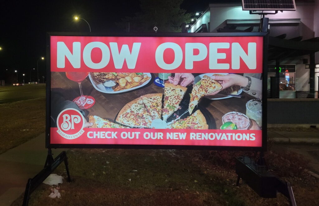 Lighted Portable Sign