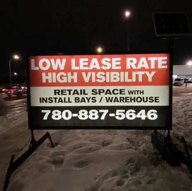 Custom Illuminated Mobile Sign Rental