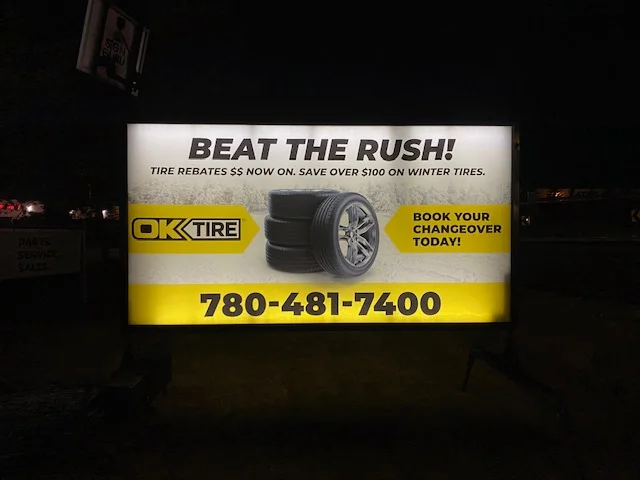 Illuminated Portable Sign