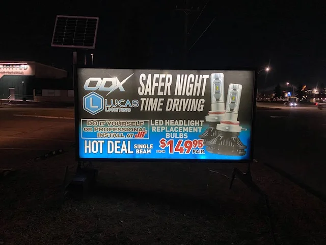 Light Up Portable Sign