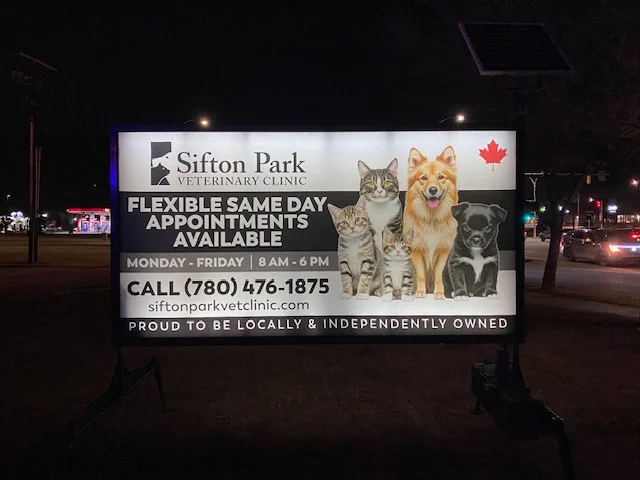 Lighted Portable Sign