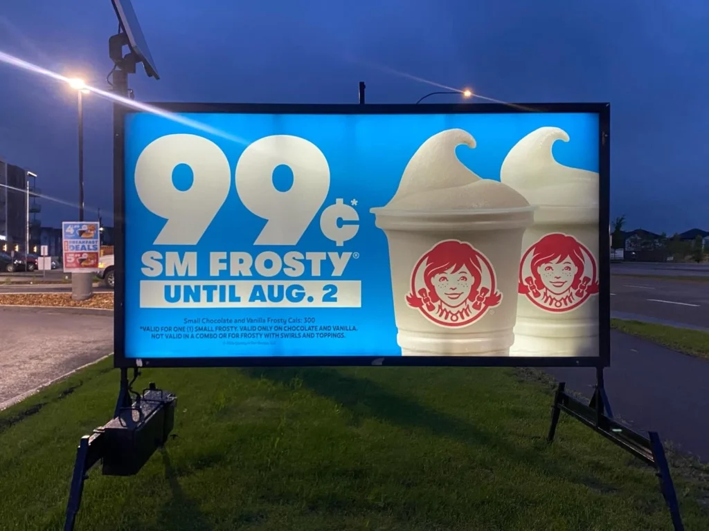 Lighted Mini Billboard Sign Rental