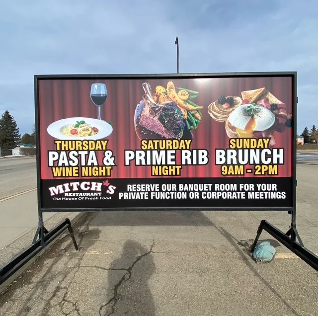 Mobile Sign Rentals for Restaurant Advertising
