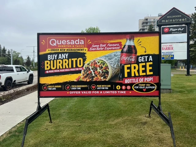 Mobile Signs for Restaurant