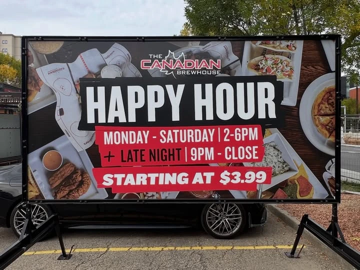 Portable sign for real estate marketing