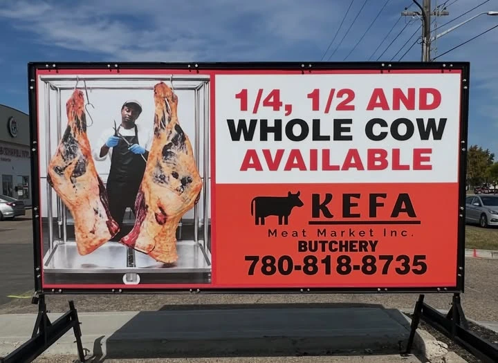 Portable sign for real estate marketing